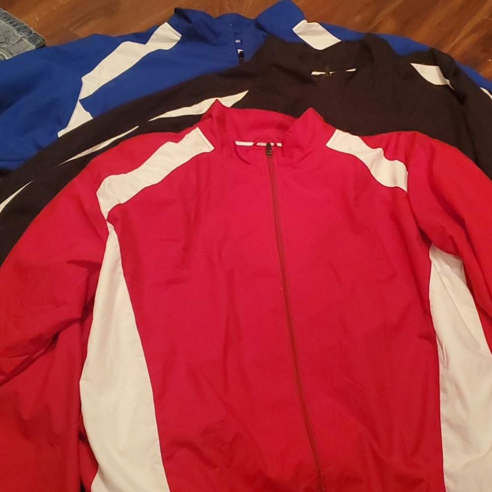 3 Russell Athletic Light weight zip up Jackets